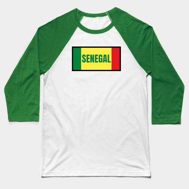 Senegalese Flag Colors Baseball T-Shirt by aybe7elf